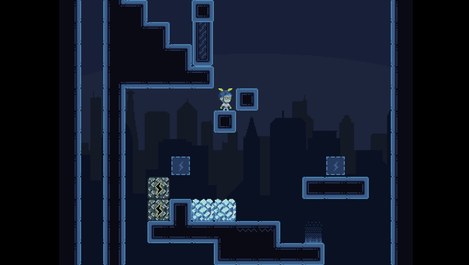 Platform jumping section